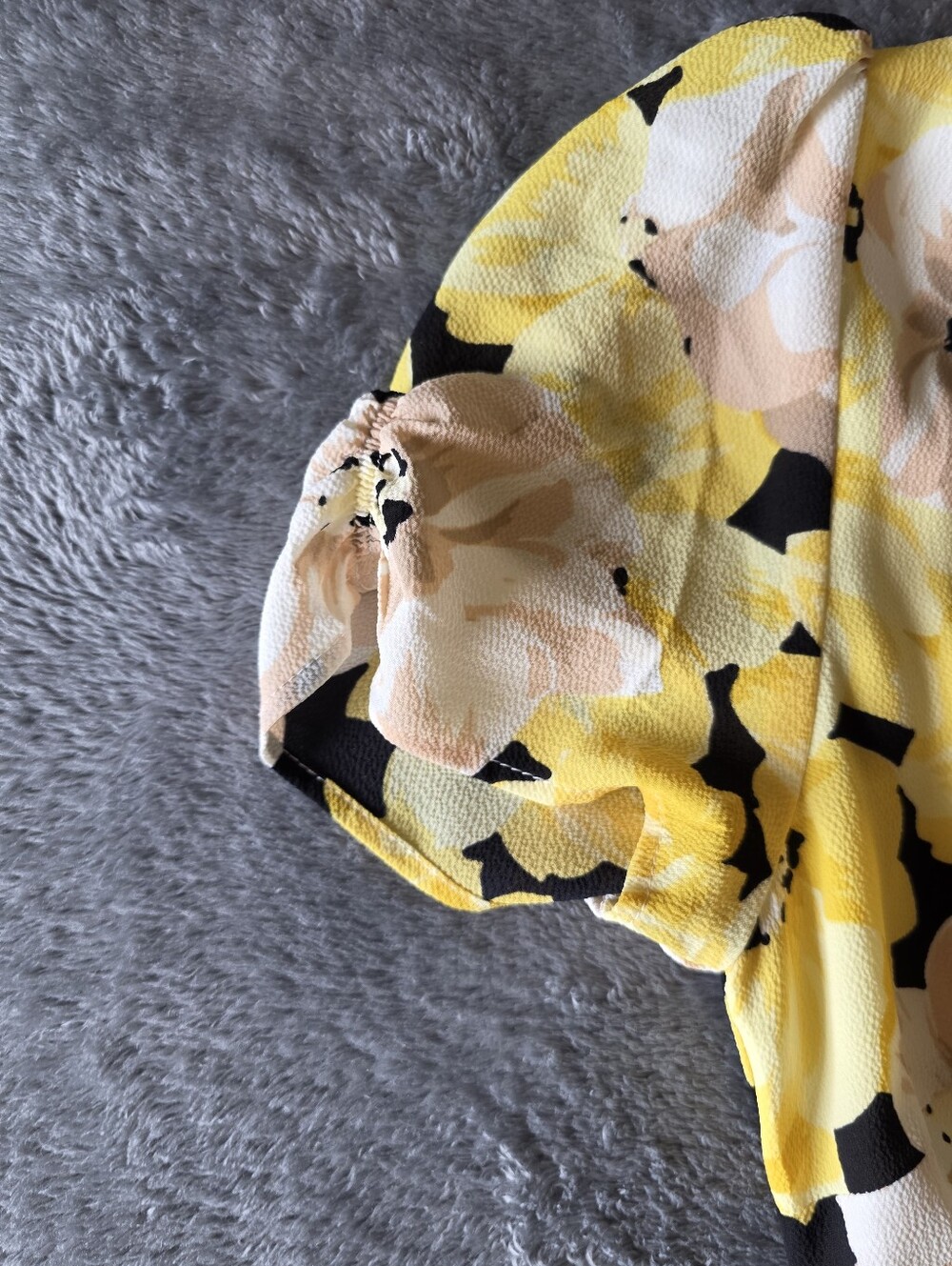 Talbots Pippy Poppies Yellow Floral Crepe Midi Dress 2P - Picture 3 of 11